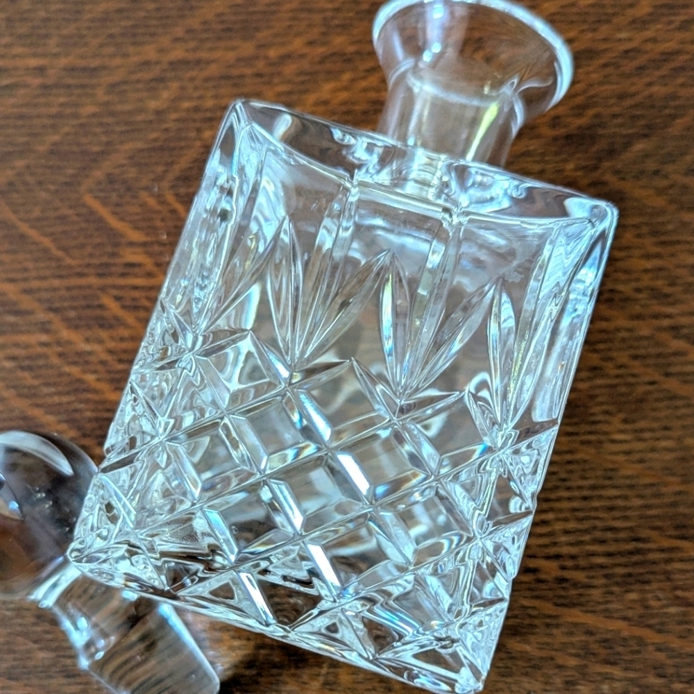 Vintage Cut Crystal Cordial Glass Decanter - Made In Portugal - Picture 10 of 11